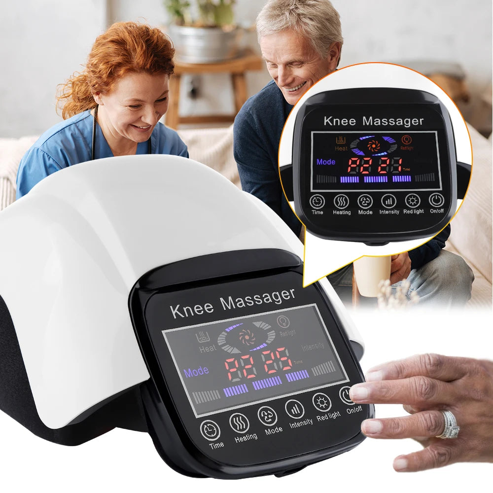 Smart Air Pressure Knee Plate Wireless Traffic Light Knee Massager Compression Airbag Leg Muscle Massage Smart Massager